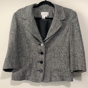 SPIEGAL Black and White Blazer, Size 4